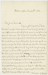 I.? Clark letter to the family of Edward Hitchcock, 1864 March 1