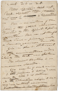 Edward Hitchcock sermon notes, 1822 December