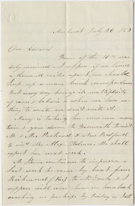 Orra White Hitchcock letter to Edward Hitchcock, Jr., 1858 July 20