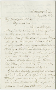 Reuben Mussey letter to Edward Hitchcock, 1863 August 15