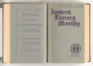 The Amherst literary monthly, 1906 October