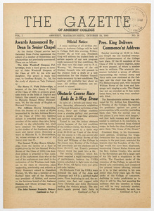 The gazette of Amherst College, 1943 October 29