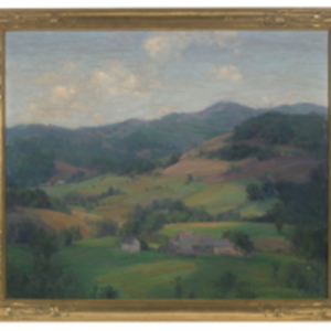 Landscape, Plymouth, Vermont (hills looking westward from Coolidge homestead)