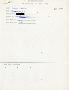 Citywide Coordinating Council daily monitoring report for South Boston High School by Marilee Wheeler, 1976 January 22
