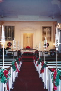 Sanctuary of the First Congregational Church of Sharon Christmas 2008