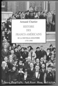 Cover image of my book 'Histoire des Franco-Americains de la Nouvelle-Angleterre