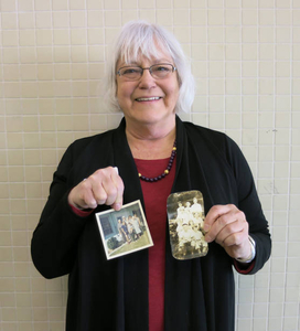 Elaine Senechal at the Amesbury Mass. Memories Road Show