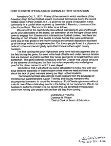 Port Chester officials send cordial letter to Reardon