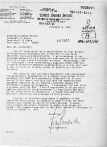 Letter to George Shultz from Rudy Boschwitz regarding the CPT Corporation
