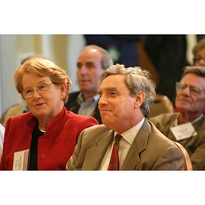 Jean Tempel and President Freeland in the audience at the Training Future Innovators Entrepreneurs Panel