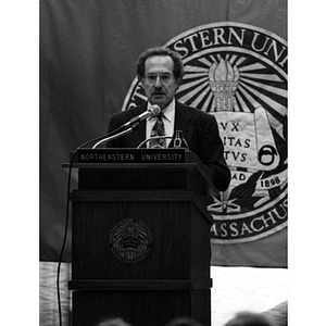 Alan Dershowitz speaks at Criminal Justice College's 25th Anniversary Luncheon