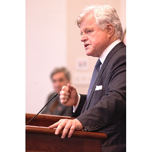 Senator Kennedy speaks at press conference on student financial aid cuts