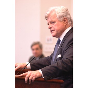 Senator Kennedy speaks at press conference on student financial aid cuts