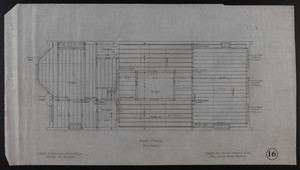 Roof Frame, House for James Means, Esq., Bay State Road, Boston, undated