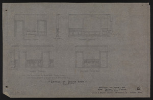 Details of Dining Room, Drawings of House for Mrs. Talbot C. Chase, Brookline, Mass., Sept. 4, 1929 and October 7, 1929