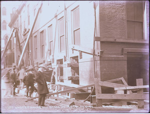Underpinning of Old State House, south side, Boston, Mass., February 3, 1903