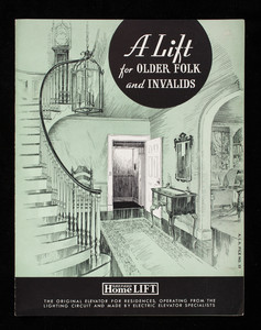 Lift for older folk and invalids, Shepard Home Lift, The Shepard Elevator Company, Cincinnati, Ohio