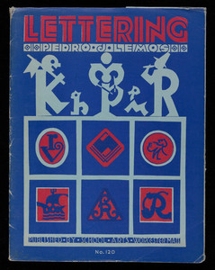 Lettering, Pedro J. Lemos, catalog no. 120, published by School Arts, Worcester, Mass.
