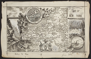 Map of New York, M.C. Hood & Co., Boston, Mass., undated