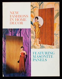 New fashions in home decor featuring Masonite panels, by Maxine Livingston, Masonite Corporation, Masonite Building, 29 North Wacker Drive, Chicago, Illinois