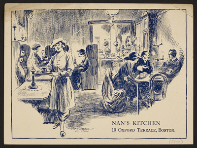 Nan's Kitchen, 10 Oxford Terrace, Boston, Mass., undated