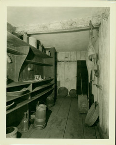 Interior view of Coffin House Buttery, Newbury, Mass.