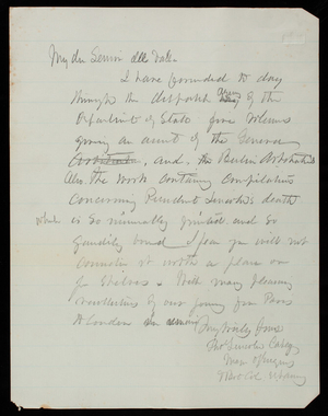 Thomas Lincoln Casey to [illegible], undated