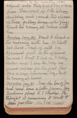 Thomas Lincoln Casey Notebook, November 1894-March 1895, 088, injunction so the meeting was