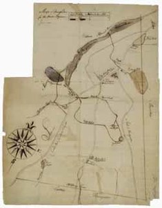 Manuscript map of Stoughton, June 1785