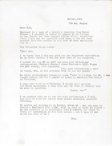 Letter from David Lurie to Charles L. Whipple