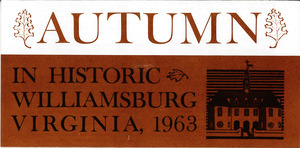 Autumn in Historic Williamsburg Brochure