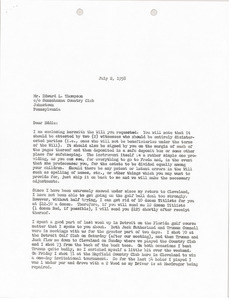 Letter from Mark H. McCormack to Edward Thompson