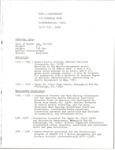 Resume of Mark L. Karageorge