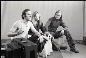 Interview with Peter Harris, Anne Baker, and Jim Baker (l. to r.) of the Free Spirit Press, for the WGBY program Open Door