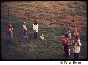 Group in the fields, Tree Frog Farm Commune