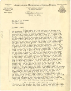 Letter from G. M. McClellan to W. E. B. Du Bois