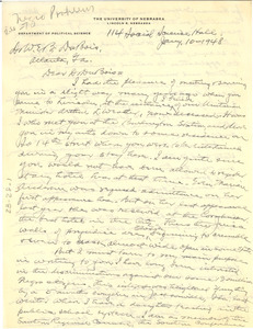 Letter from L. E. Aylsworth to W. E. B. Du Bois