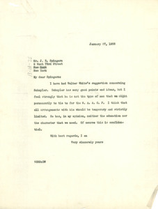 Letter from W. E. B. Du Bois to J. E. Spingarn