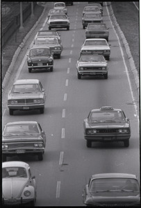 Views of Boston: cars on Storrow Drive