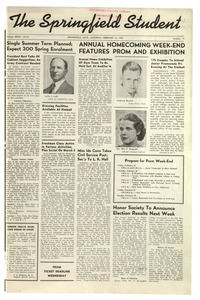 The Springfield Student (vol. 33, no. 19) February 13, 1943