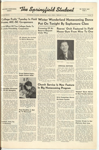 The Springfield Student (vol. 38, no. 16) February 23, 1951