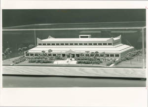 Architect model of Allied Health Sciences Center, 1987