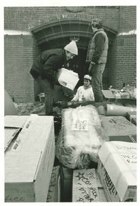 Moving Materials from Judd to Physical Education Complex, 1981