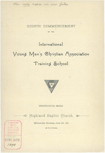 Springfield College Commencement Program (1894)