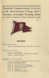 Springfield College Commencement Program (1906)