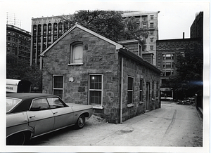 Building next to Central Burying Ground, Boston Common