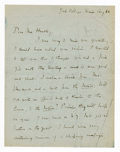 Letter from Robert Morss Lovett to Margaret S. Huntley, August 26, [1930?]