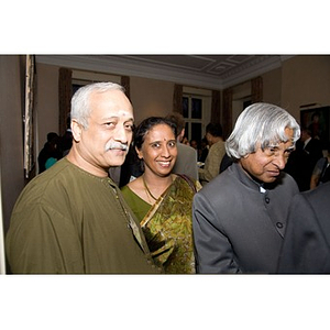 K. G. Narayana and a guest at a reception