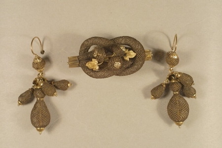 Brooch and Earrings in Original Case