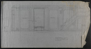 Elevation Toward Staircase of Front Section, Alteration in Ball Room, F.H. Prince House, 190 Beacon St., Boston, undated